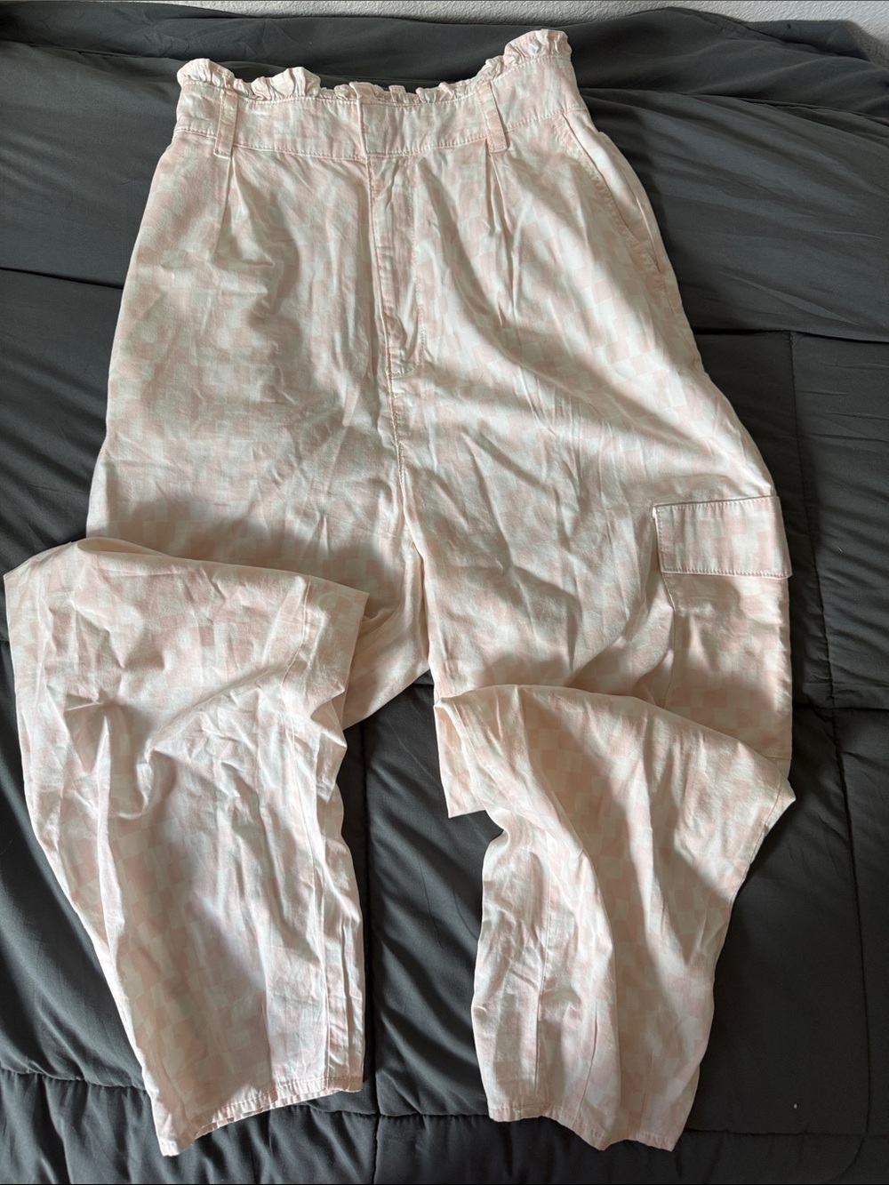 BP Light Pink Checker Sleek Pants